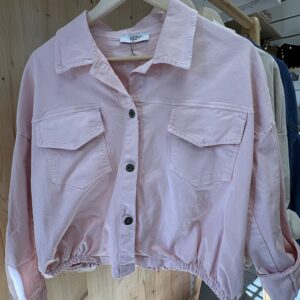 Veste jeans rose