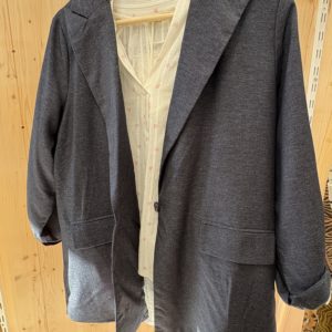 Veste style blazer bleu marin