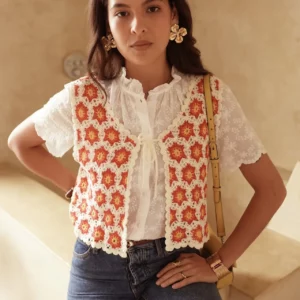 Gilet crocheté Malika