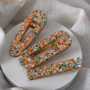 Barrette en résine Sunset