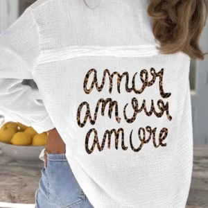 Chemise large en gaze de coton - Amor