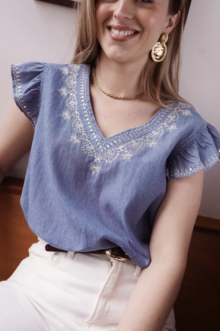 Blouse jeans denim léger Véga