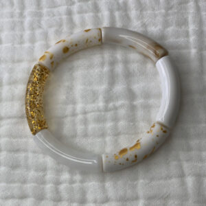 Bracelet Jonc tons blancs 10