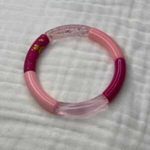 Bracelet Jonc tons roses & mauves 3