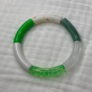 Bracelet Jonc tons verts 6