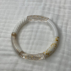 Bracelet Jonc tons blancs 3