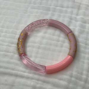 Bracelet joncs tons roses & mauves 4