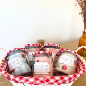 Chaussettes Fruits dans pot de confiture