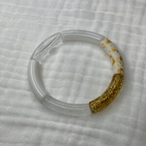 Bracelet Joncs tons blancs 5