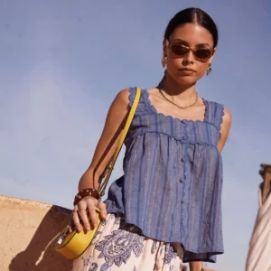 Top bleu Ikram