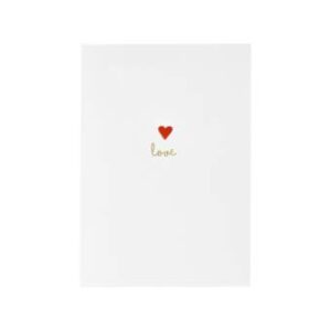 Carte coeur rouge Love