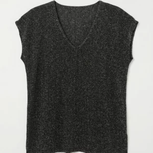 Top en lurex noir