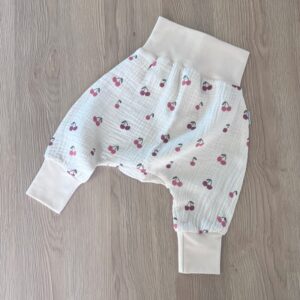 Sarouel double gaze - Cherry