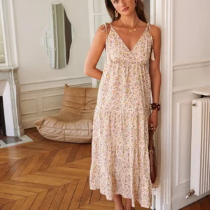Robe longue Fael imprimé petites fleurs
