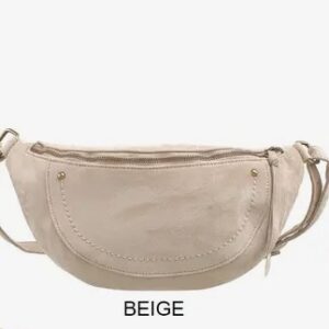 Sac banane suédine beige