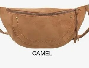 Sac banane en suédine camel