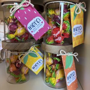 Mini bocal avec bonbons - Merci pour cette belle année