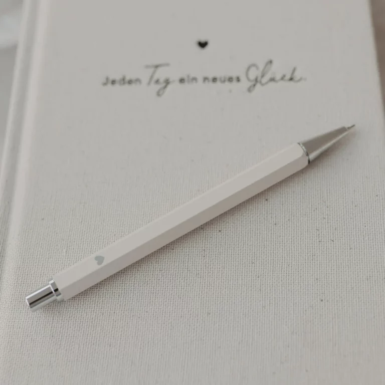 Porte-mine blanc crème