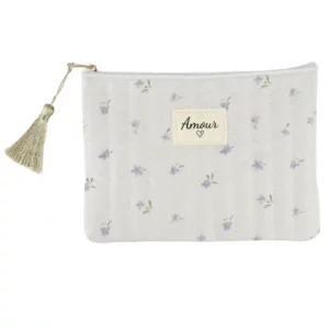 Trousse imprimée fleuri - Amour
