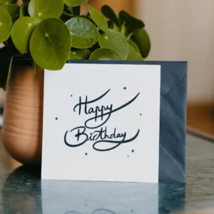 Carte avec enveloppe - Happy Birthday