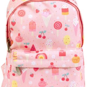 Sac à dos rose avec motifs glaces