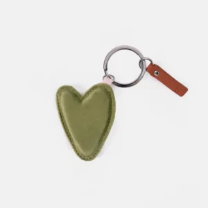 Porte-clés cœur vert