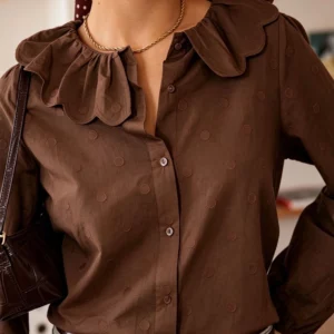 Chemise Rosalia marron