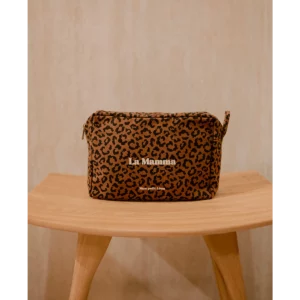 Trousse de toilette léopard marron La Mamma