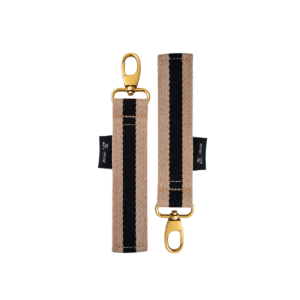 Attaches poussette - beige & noir