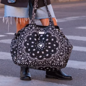 Sac cabas XXL - Bandana Noir