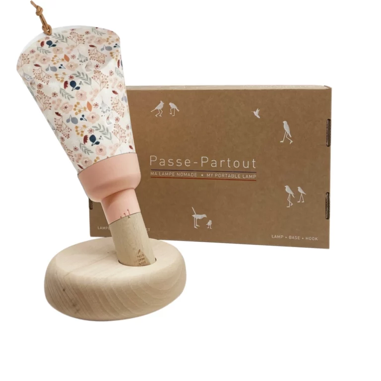 Lampe nomade Mahut liberty rose poudré